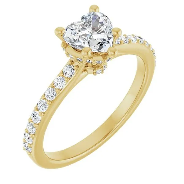 Hidden Halo-Style Engagement Ring Ocean View Jewelers Millville, DE