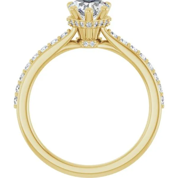 Hidden Halo-Style Engagement Ring Image 2 Austin's Fine Diamonds & Jewelry Lyndhurst, NJ