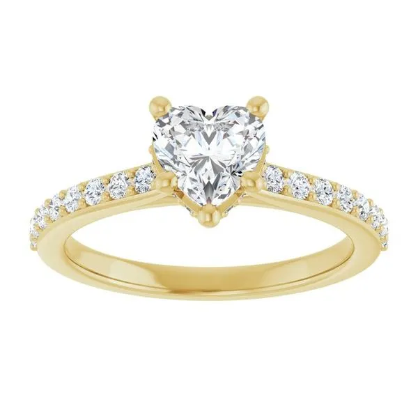 Hidden Halo-Style Engagement Ring Image 3 Clater Jewelers Louisville, KY