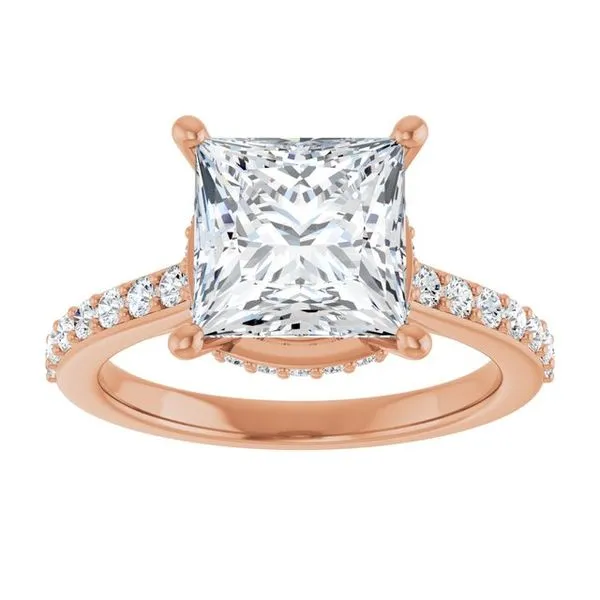 Hidden Halo-Style Engagement Ring Image 3 Vulcan's Forge LLC KANSAS CITY, MO