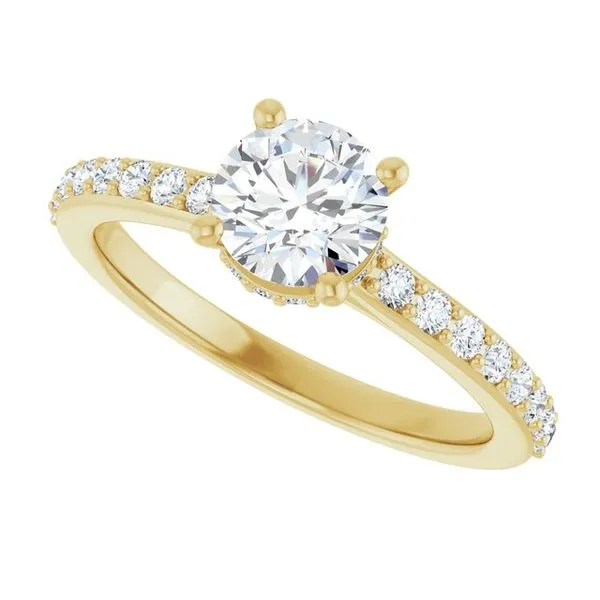 Hidden Halo-Style Engagement Ring Image 5 Ocean View Jewelers Millville, DE