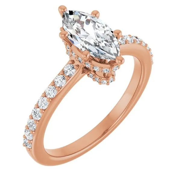 Hidden Halo-Style Engagement Ring Ocean View Jewelers Millville, DE