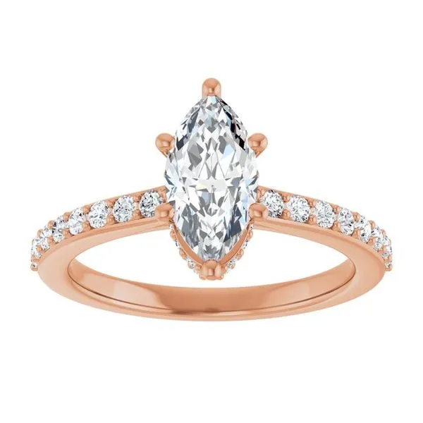 Hidden Halo-Style Engagement Ring Image 3 Shipley's Fine Jewelry Hampstead, MD