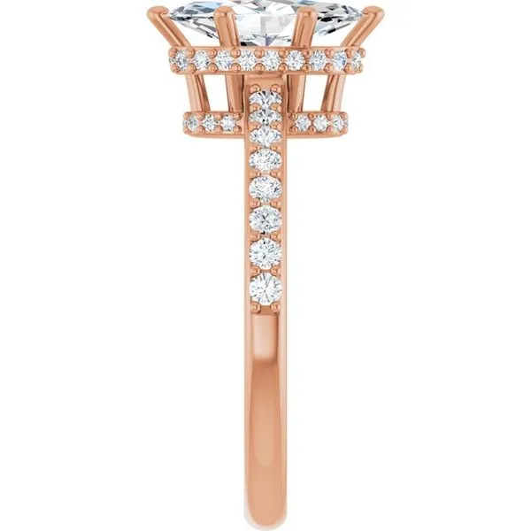 Hidden Halo-Style Engagement Ring Image 4 JF Jones Jewelers Rochester, NY