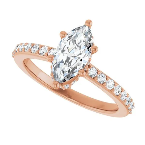 Hidden Halo-Style Engagement Ring Image 5 Clater Jewelers Louisville, KY