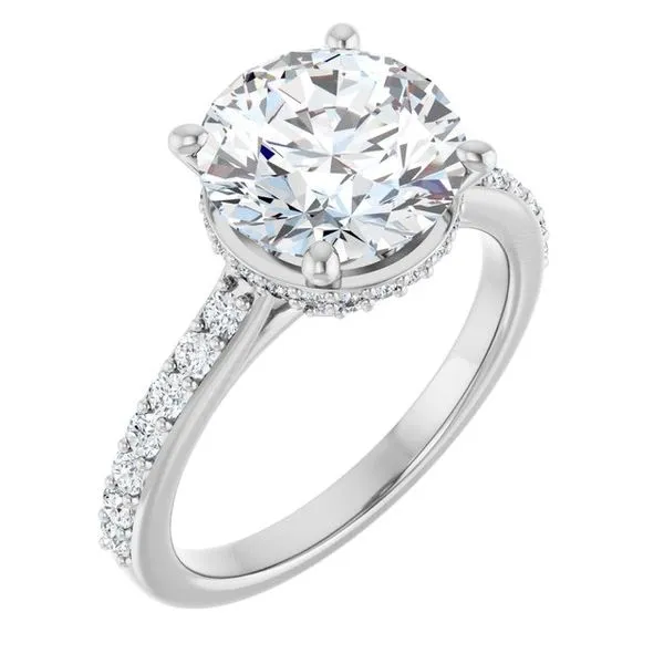 Hidden Halo-Style Engagement Ring Clater Jewelers Louisville, KY