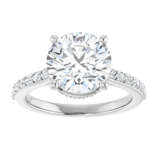 Hidden Halo-Style Engagement Ring Image 3 Arezzo Jewelers Elmwood Park, IL