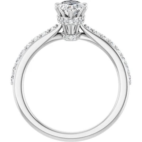 Hidden Halo-Style Engagement Ring Image 2 Austin's Fine Diamonds & Jewelry Lyndhurst, NJ