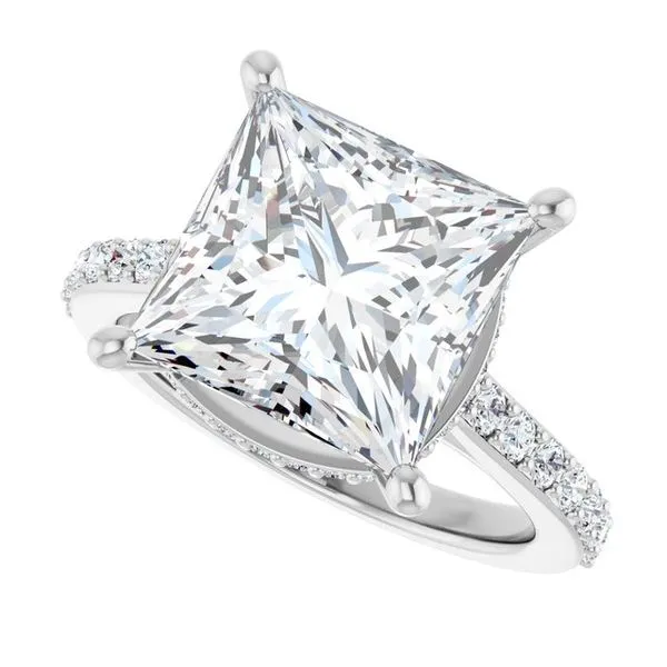 Hidden Halo-Style Engagement Ring Image 5 Don's Jewelry & Design Washington, IA