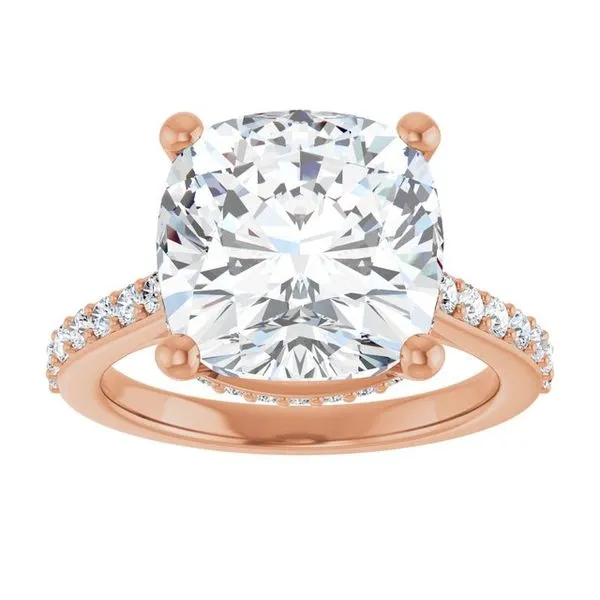 Hidden Halo-Style Engagement Ring Image 3 JF Jones Jewelers Rochester, NY