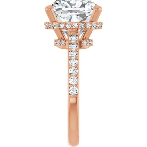 Hidden Halo-Style Engagement Ring Image 4 The Ring Austin Round Rock, TX