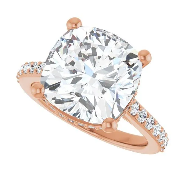 Hidden Halo-Style Engagement Ring Image 5 The Ring Austin Round Rock, TX