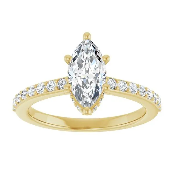 Hidden Halo-Style Engagement Ring Image 3 Paul James Jewelers Angels Camp, CA