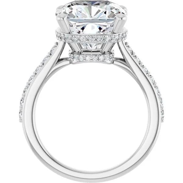 Hidden Halo-Style Engagement Ring Image 2 J. Thomas Jewelers Rochester Hills, MI