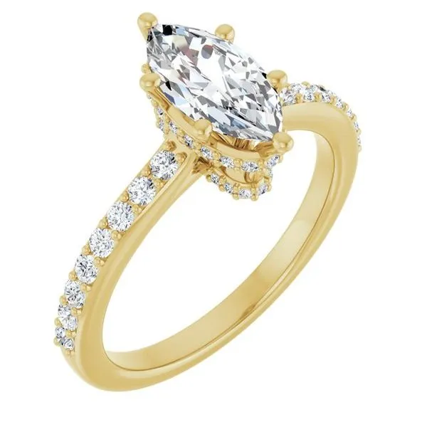 Hidden Halo-Style Engagement Ring Virtus Collective Newport Beach , CA