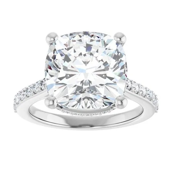 Hidden Halo-Style Engagement Ring Image 3 Clater Jewelers Louisville, KY