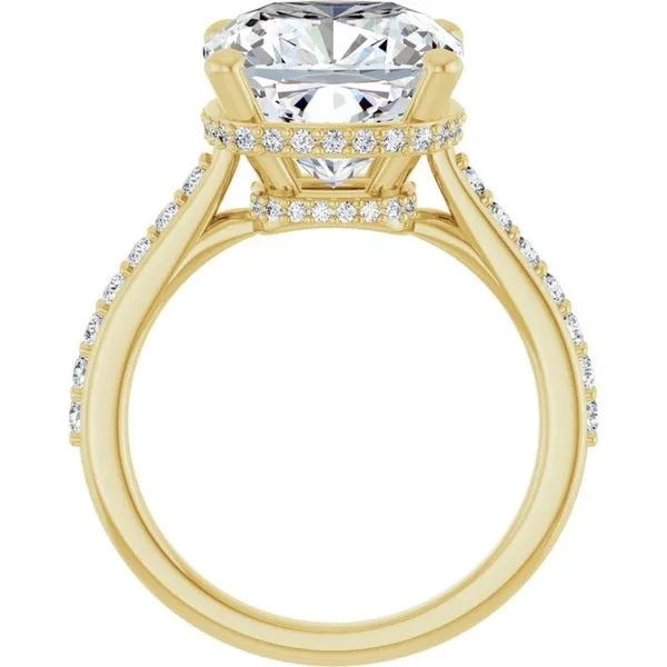 Hidden Halo-Style Engagement Ring Image 2 Don's Jewelry & Design Washington, IA