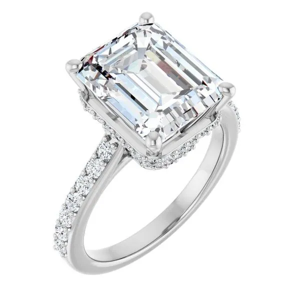 Hidden Halo-Style Engagement Ring J. Thomas Jewelers Rochester Hills, MI