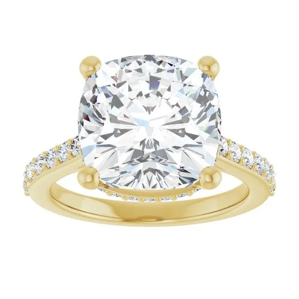 Hidden Halo-Style Engagement Ring Image 3 Vulcan's Forge LLC KANSAS CITY, MO