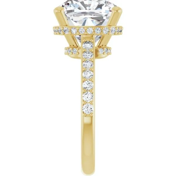 Hidden Halo-Style Engagement Ring Image 4 Vulcan's Forge LLC KANSAS CITY, MO