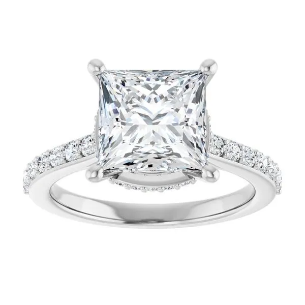 Hidden Halo-Style Engagement Ring Image 3 Clater Jewelers Louisville, KY