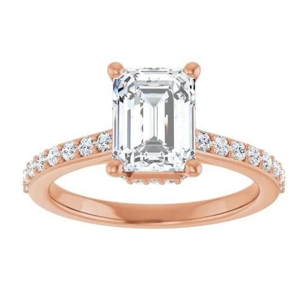 Hidden Halo-Style Engagement Ring Image 3 J. Thomas Jewelers Rochester Hills, MI