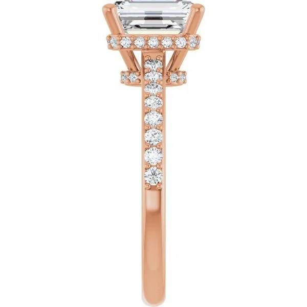 Hidden Halo-Style Engagement Ring Image 4 J. West Jewelers Round Rock, TX