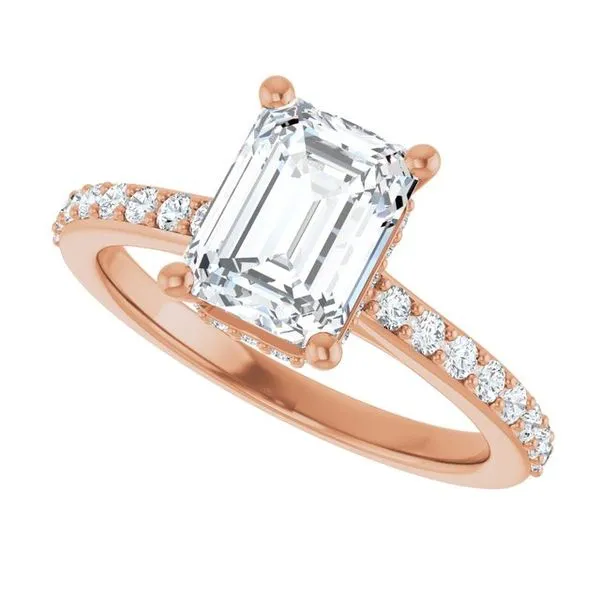 Hidden Halo-Style Engagement Ring Image 5 Don's Jewelry & Design Washington, IA