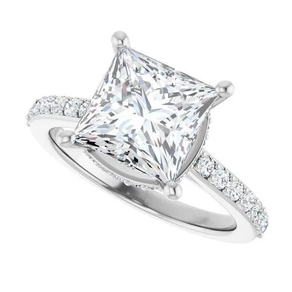 Hidden Halo-Style Engagement Ring Image 5 The Ring Austin Round Rock, TX