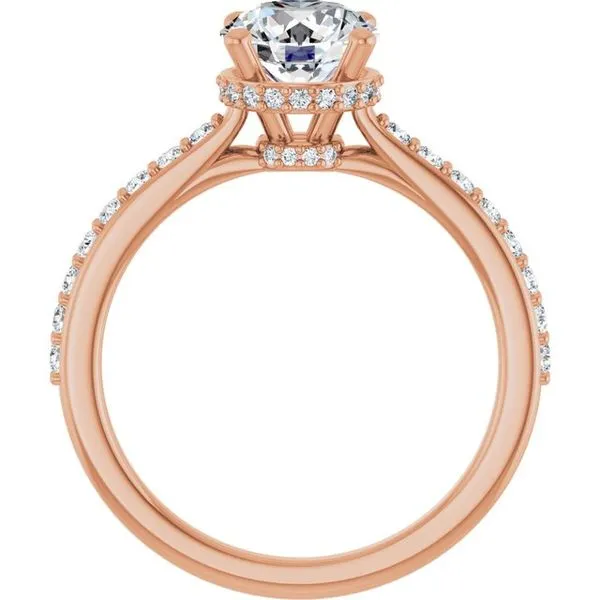 Hidden Halo-Style Engagement Ring Image 2 Raleigh Diamond Fine Jewelry Raleigh, NC