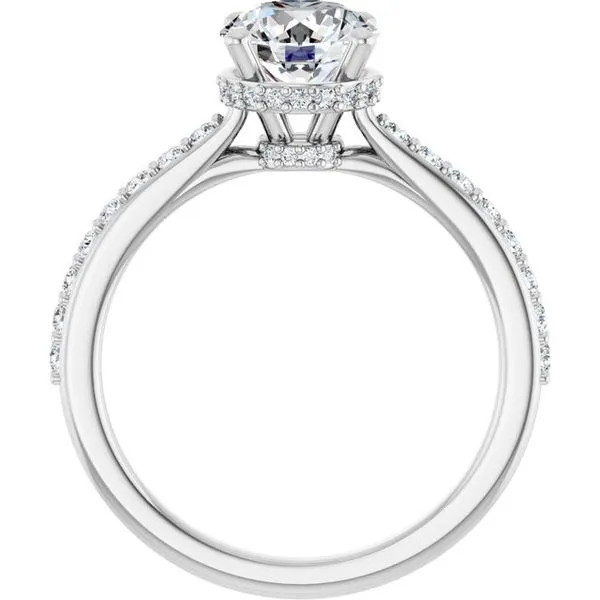 Hidden Halo-Style Engagement Ring Image 2 Don's Jewelry & Design Washington, IA