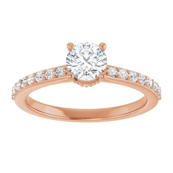 Hidden Halo-Style Engagement Ring Image 3 Clater Jewelers Louisville, KY