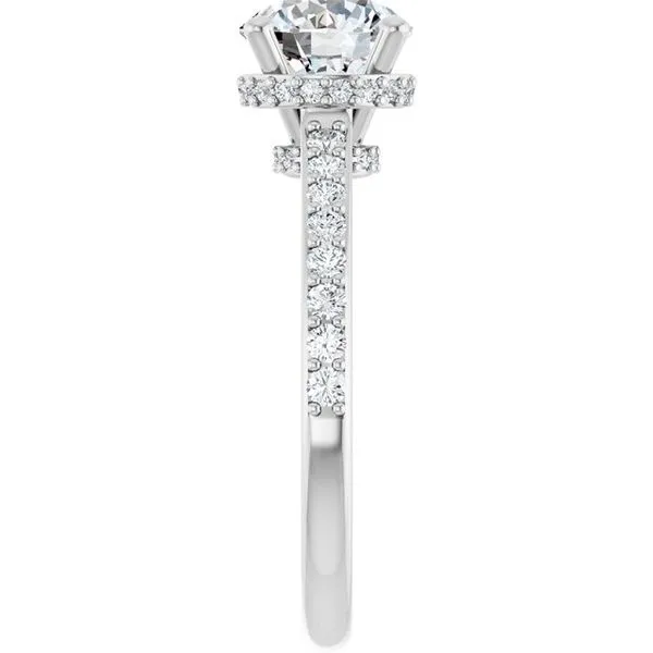 Hidden Halo-Style Engagement Ring Image 4 J. Thomas Jewelers Rochester Hills, MI