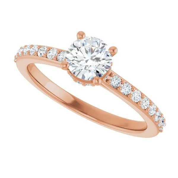 Hidden Halo-Style Engagement Ring Image 5 Don's Jewelry & Design Washington, IA