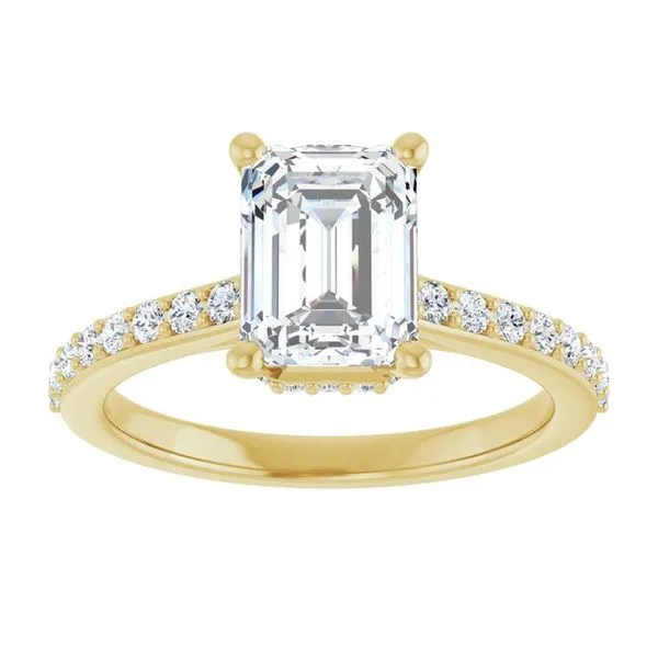 Hidden Halo-Style Engagement Ring Image 3 The Ring Austin Round Rock, TX