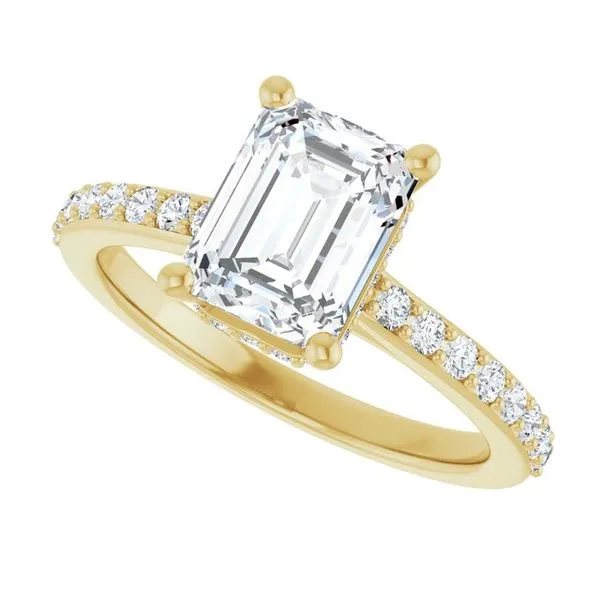 Hidden Halo-Style Engagement Ring Image 5 Paul James Jewelers Angels Camp, CA