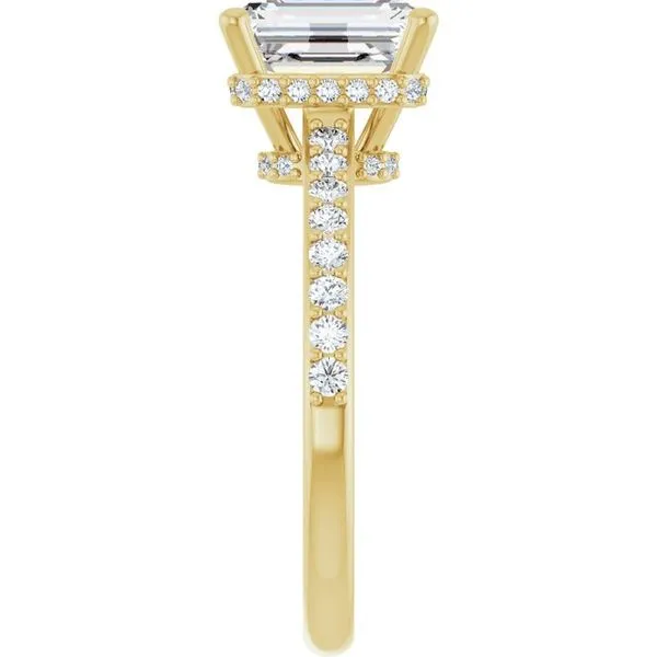 Hidden Halo-Style Engagement Ring Image 4 J. West Jewelers Round Rock, TX