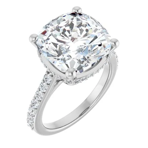 Hidden Halo-Style Engagement Ring The Ring Austin Round Rock, TX