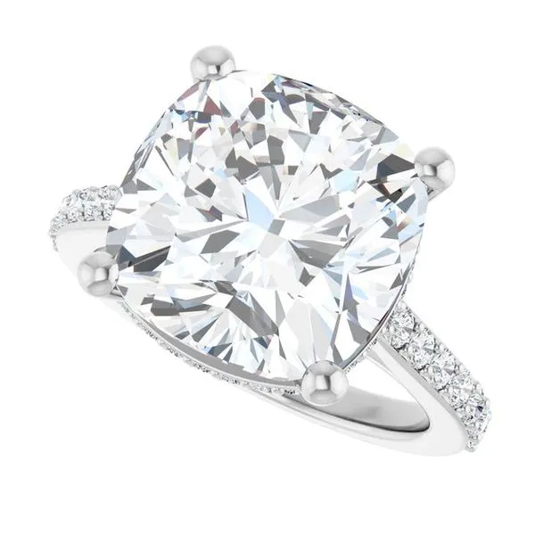 Hidden Halo-Style Engagement Ring Image 5 Jimmy Smith Jewelers Decatur, AL