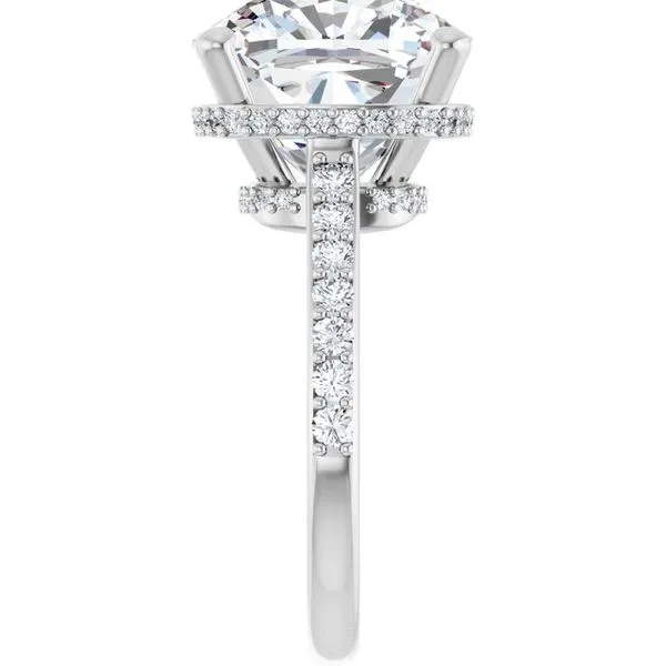 Hidden Halo-Style Engagement Ring Image 4 Don's Jewelry & Design Washington, IA