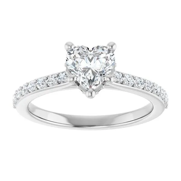 Hidden Halo-Style Engagement Ring Image 3 Don's Jewelry & Design Washington, IA