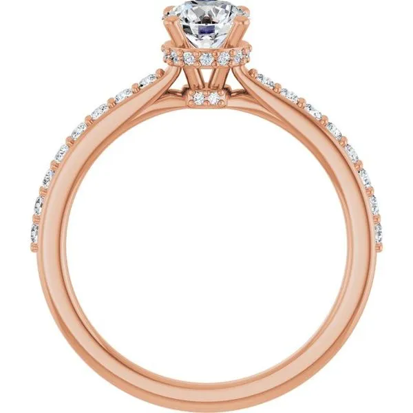 Hidden Halo-Style Engagement Ring Image 2 Don's Jewelry & Design Washington, IA