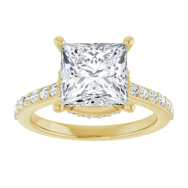 Hidden Halo-Style Engagement Ring Image 3 The Ring Austin Round Rock, TX