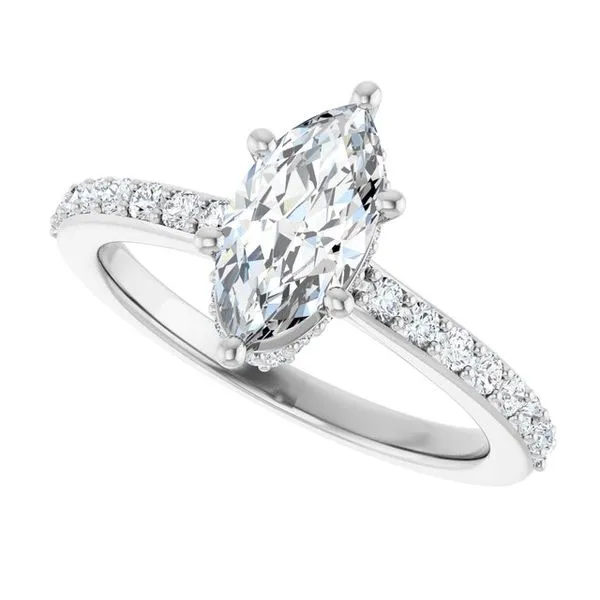 Hidden Halo-Style Engagement Ring Image 5 The Ring Austin Round Rock, TX