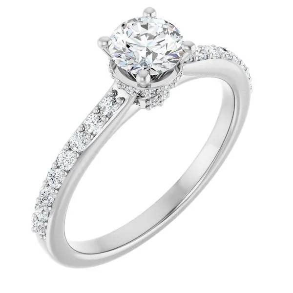 Hidden Halo-Style Engagement Ring Arezzo Jewelers Elmwood Park, IL
