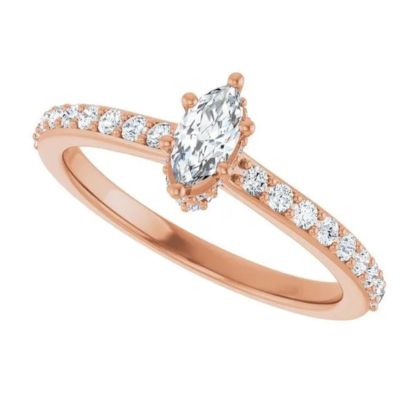 Hidden Halo-Style Engagement Ring Image 5 Raleigh Diamond Fine Jewelry Raleigh, NC