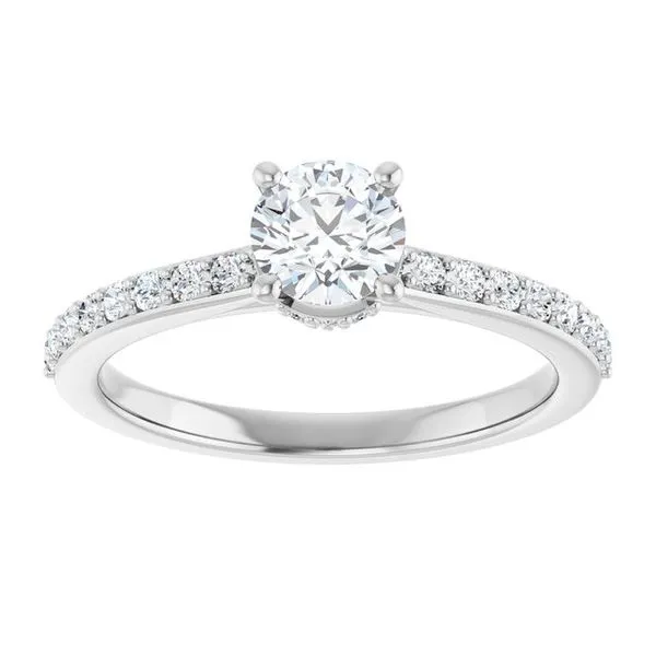 Hidden Halo-Style Engagement Ring Image 3 Paul James Jewelers Angels Camp, CA