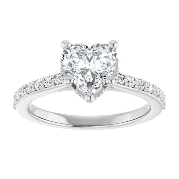 Hidden Halo-Style Engagement Ring Image 3 Vulcan's Forge LLC KANSAS CITY, MO