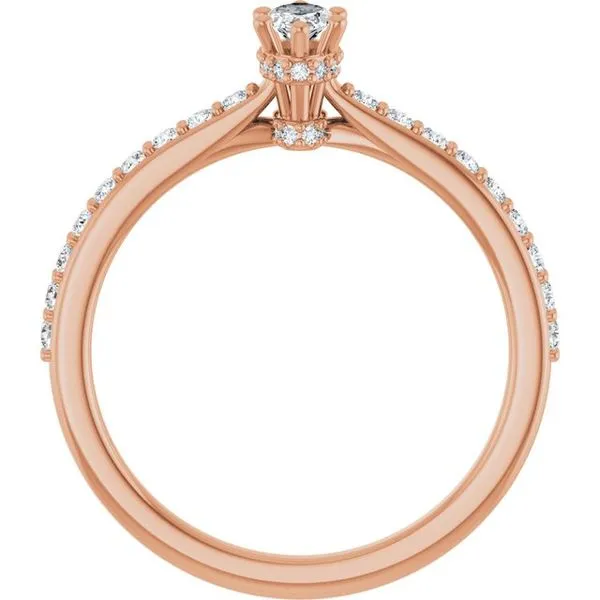 Hidden Halo-Style Engagement Ring Image 2 Don's Jewelry & Design Washington, IA