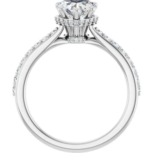 Hidden Halo-Style Engagement Ring Image 2 Arezzo Jewelers Elmwood Park, IL